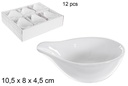 White ceramic bowl 10,5x8x4,5 cm