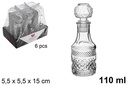 Botella cristal licor Brisbane 110 ml