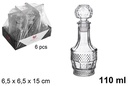 Botella cristal licor Júcar 110 ml