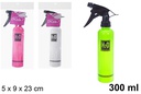 Flacone in plastica decorata con spruzzatore colorato opaco 300 ml