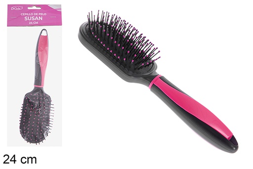 [121271] Spazzola per capelli Susan manico colorato 24 cm