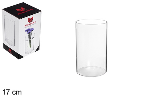 [121280] Borosilicate vase 17 cm