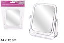 Double mirror with rectangular magnification 14x12 cm
