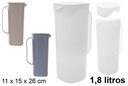 Jarra plástico con tapa Pearl 1,8 l.