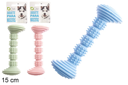 [121341] Giocattolo mordace per animali colori assortiti 15 cm