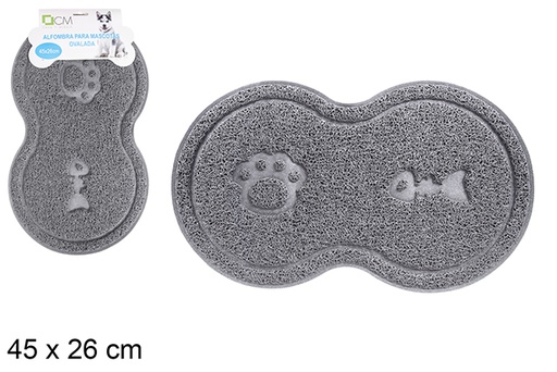 [121343] Alfombra para mascotas ovalada 45x26 cm