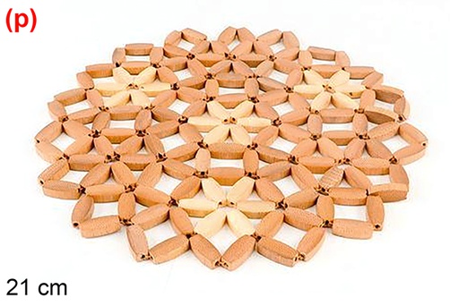 [121346] Salvamantel de bambú natural 21 cm