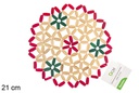 Salvamantel de bambú color 21 cm