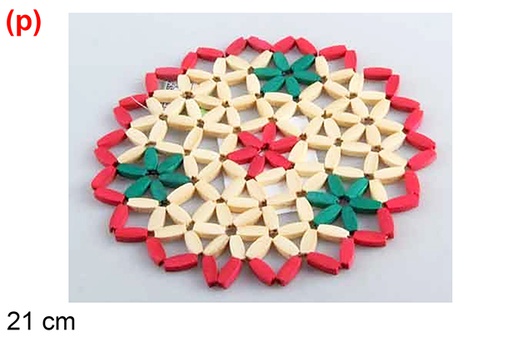 [121347] Salvamantel de bambú color 21 cm