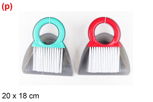 [121350] Pelle avec brosse couleur assortie 20x18 cm