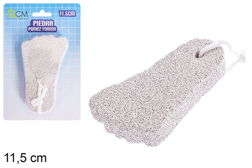 [121352] Pietra pomice a forma di piede 11,5 cm