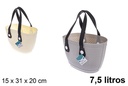 Bolso de plástico colores surtidos 7,5 l.