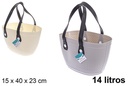 Plastic bag assorted colors 14 l.