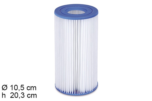 [121406] Filtro purificatore a cartuccia 10,5x20,3 cm