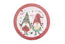 Pack 6 platos papel decorados Navidad 18 cm