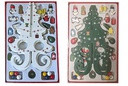 Árbol de Navidad madera decorado color surtido 19 cm