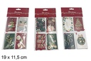 Pack 8 postales navideñas surtidas 19x11,5 cm