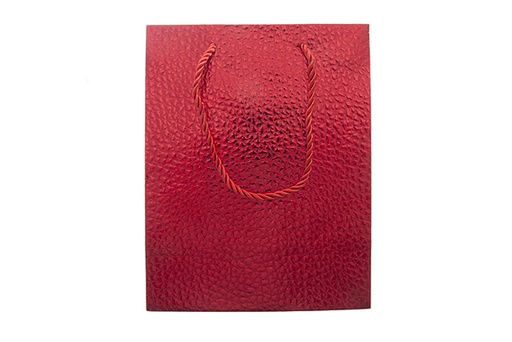[121563] Saco de presente de Natal vermelho 23x18 cm