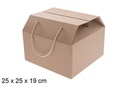Bolsa regalo cartón Navidad 25x25 cm