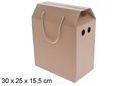 Bolsa regalo cartón Navidad 30x25 cm