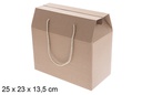 Bolsa regalo cartón Navidad 25x23 cm