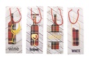 Bolsa de botella vino decorada botella vino 35x12 cm