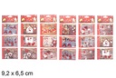 Pack 9 postales Navidad decoradas 9,2x6,5 cm