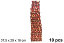 Pack 10 caixas de papelão decoradas de Natal 37,5x29 cm