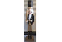 Cascanueces negro de madera con espada 55 cm