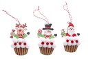Colgante muñeco madera decorada Navidad surtido 23x7,5 cm
