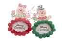 Colgante muñeco madera decorada Navidad surtido 12x9 cm