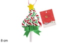 Colgante árbol de Navidad verde 8 cm