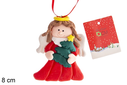 [121706] Pendentif ange de Noël 8 cm