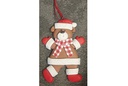 Colgante oso Navidad 8 cm