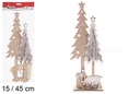 Figura madera árbol Navidad surtido 15/45 cm