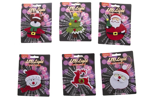[121767] Figurine de Noël assortie avec lumière LED