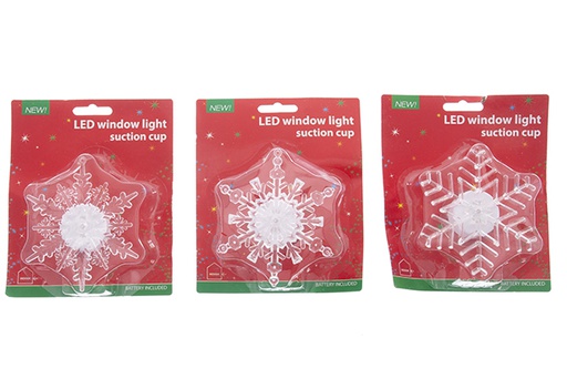 [121809] Snowflake with Christmas LED light assorted