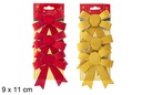 Pack 3 lazos Navidad surtido 9x11 cm