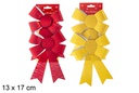 Pack 2 lazos Navidad surtidos 13x17 cm