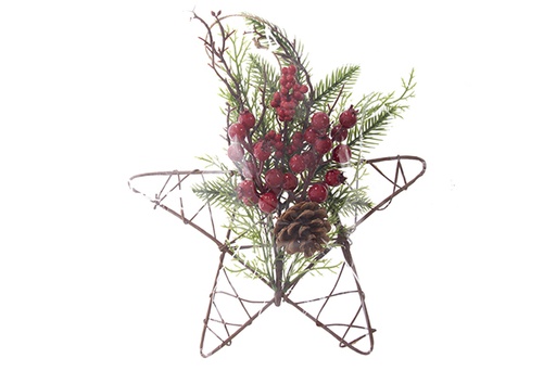 [121875] Pingente estrela de Natal 28 cm