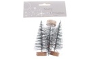 Pack 2 árboles nevados 9,5x2,8 cm