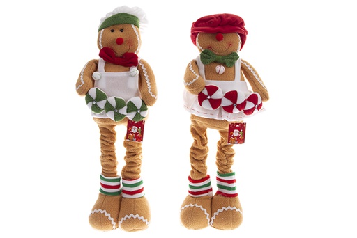 [122028] Chef doll with Christmas apron assorted model