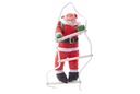 Papá Noel con traje impermeable y escalera 30 cm