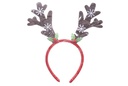 Diadema Navidad reno rojo