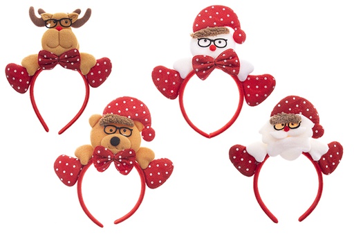 [122082] Diadema Navidad muñeco surtido