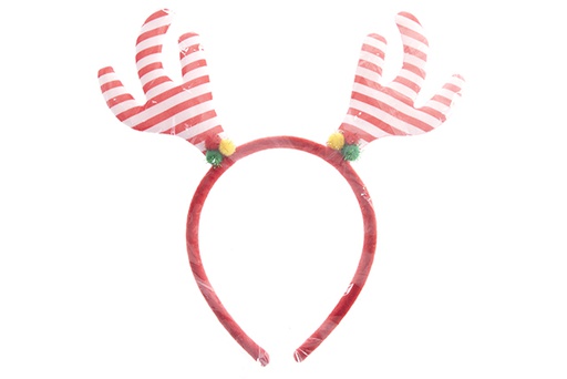 [122087] Diadema Navidad reno rayas