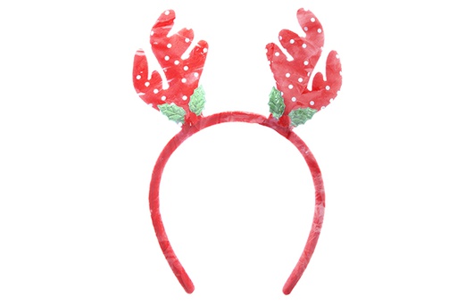 [122089] Diadema Navidad reno rojo