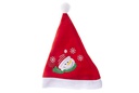 Gorro Papa Noel rojo decorado