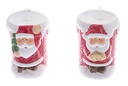 Papa Noel resina con vela surtido 6,5x5cm