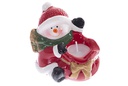 Papa Noel resina con vela surtido 8,5x8 cm
